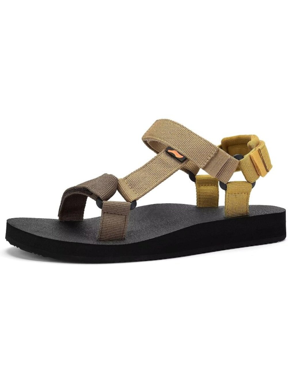 Women's Brown Sandals Round Toe Yoga Mat Insole Outdoor Hiking Water Shoes